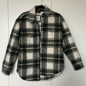 Abercrombie Plaid Shacket - Small